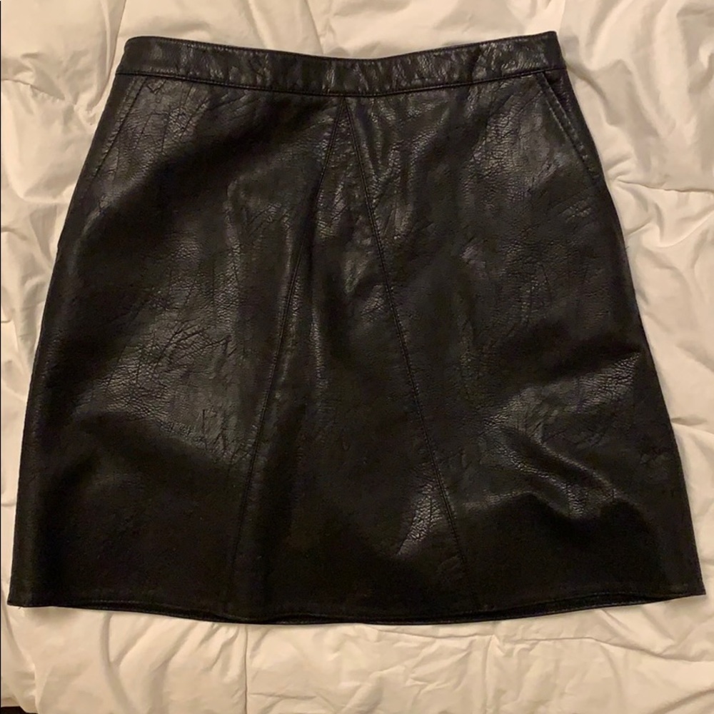 Vegan Leather Mini Skirt